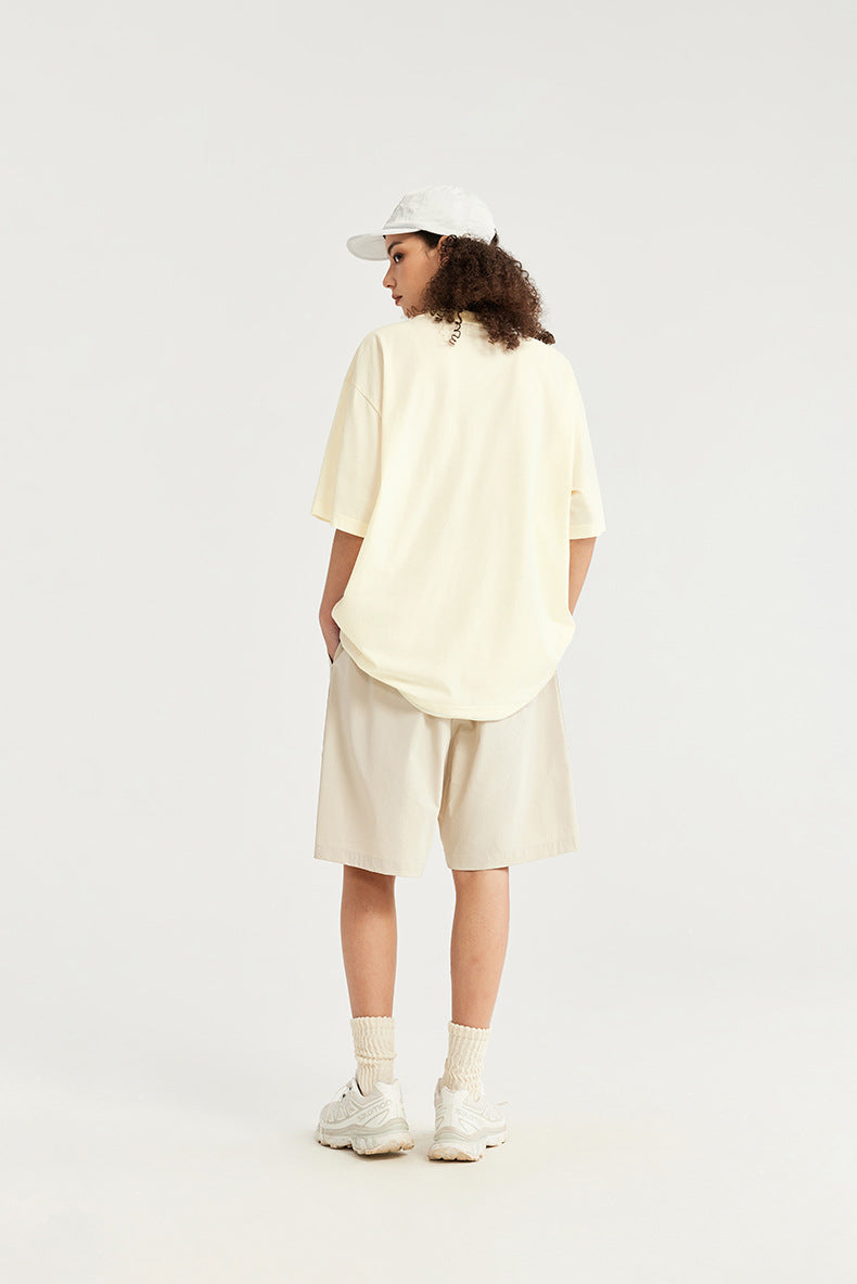 T-shirt minimaliste oversize – Streetwear tendance avec poche utilitaire