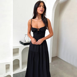 Spaghetti Strap Maxi Dress – Elegant Summer Flowy Dress for Women