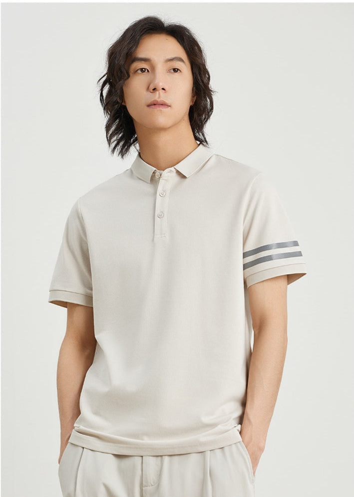 Polo homme à rayures – Style décontracté classique et moderne