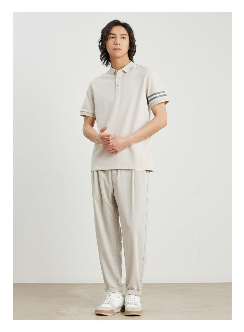 Polo homme à rayures – Style décontracté classique et moderne