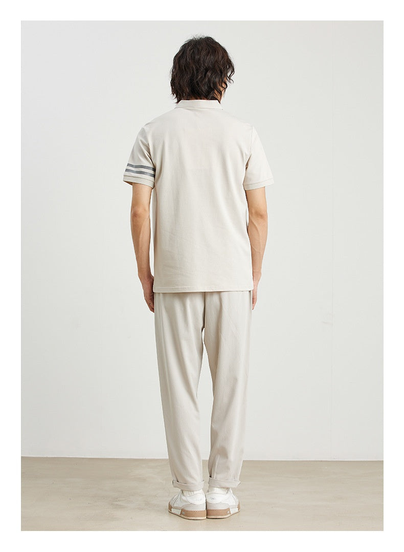 Polo homme à rayures – Style décontracté classique et moderne
