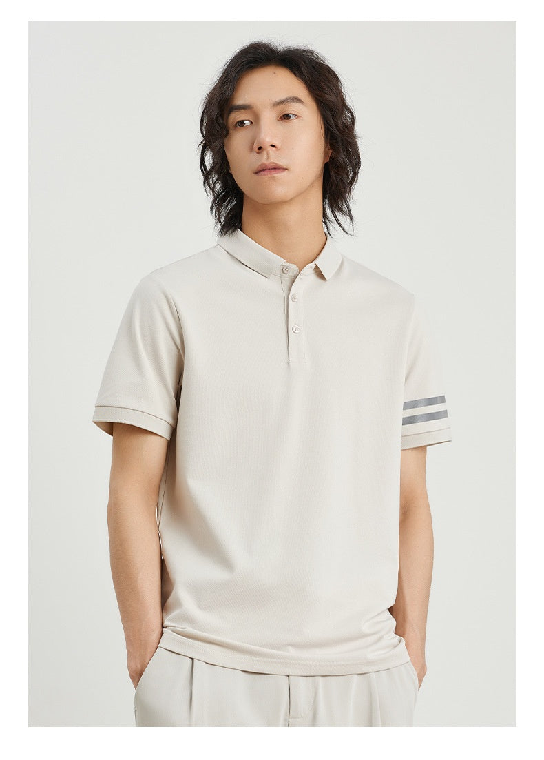Polo homme à rayures – Style décontracté classique et moderne