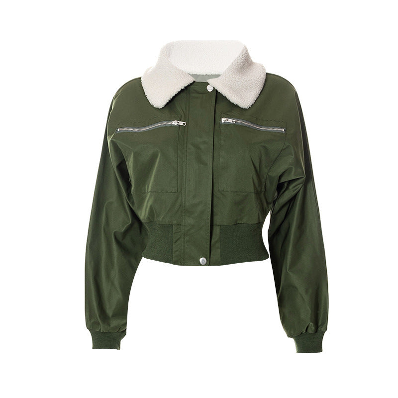 Women's Fur Collar Zip Snap Cardigan, Casual Jacket with Pockets, Cozy Women's Cardigan Jacket, Stylish Zip Snap Jacket for Women, Luxurious Fur Collar Outerwear, Fashionable Casual Jacket, Versatile Women's Cardigan, Comfortable Zip Snap Cardigan, Everyday Wear Women's Jacket, Warm Cardigan Jacket for Cold Weather, Chic Women's Outerwear, Layering Jacket for Women, Trendy Pocket Jacket, Soft Casual Cardigan, Elegant Women's Jacket, Casual Fashion Outerwear, Women's Cozy Fur Jacket, Essential Casual Jacket,