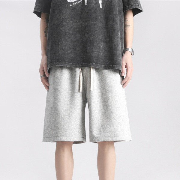 Side-Pleated Versatile Loose Track Shorts – Stylish & Comfortable for Any Activity