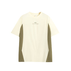 Unisex Oversized Streetwear T-Shirt – Trendy Contrast Panel Loose Fit Tee