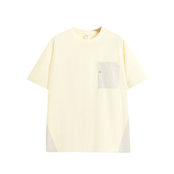 T-shirt minimaliste oversize – Streetwear tendance avec poche utilitaire