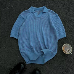 Light Blue Polo Knit Shirt

Men’s Half Sleeve Knitted Polo

Breathable Mesh Knitwear

Casual Loose Fit Sweater

Korean Fashion Polo Shirt

Open Knit Summer Top

Retro Textured Polo

Men’s Stylish Lightweight Knit

Relaxed Fit Polo Sweater

See-through Fashion Knit