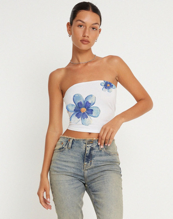 Floral print tube top
Strapless crop top
Summer bandeau top
Y2K fashion top
Trendy streetwear outfit