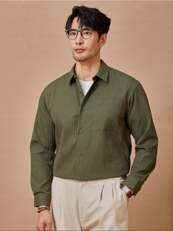 Men’s button-up shirt
Textured long-sleeve shirt
Casual smart shirt for men
Men’s fashion shirt 2024
Stylish men’s outfit