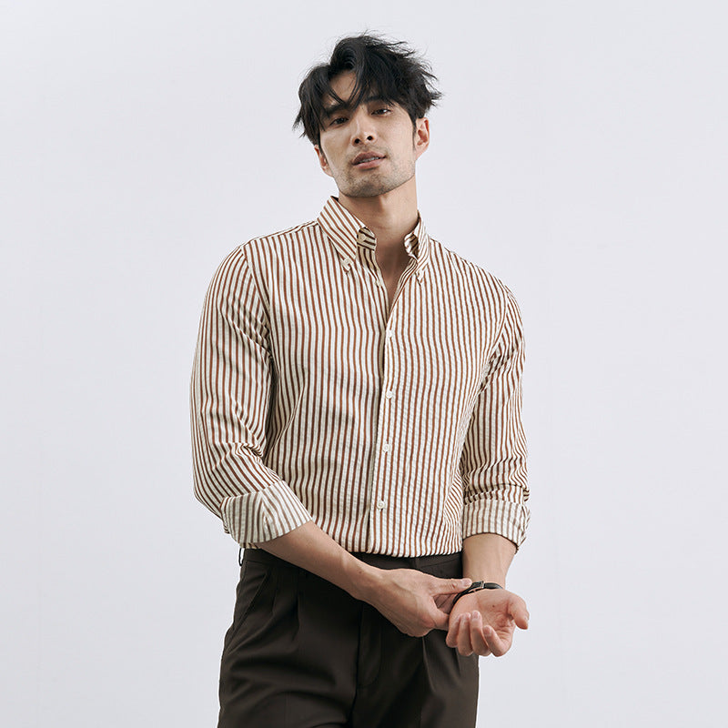 Men’s striped button-up shirt
Slim fit dress shirt for men
Casual business long-sleeve shirt
Modern formal shirt for men
Men’s office wear fashion
