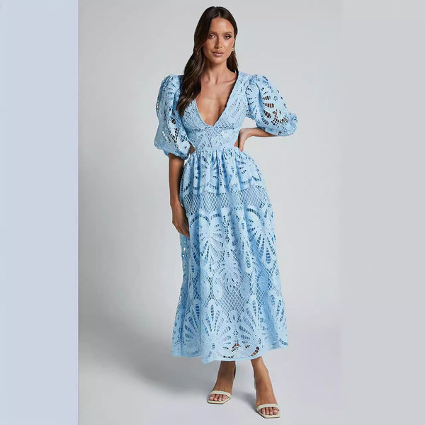 Multi-Color Lace Midi Dress

Deep V Puff Sleeve Dress

Vacation-Ready Lace Dress

Cut-Out Embroidery Dress

Romantic Lace Midi Dress

Lightweight Summer Dress

Tiered Skirt Lace Dress

Feminine Brunch Dress

Eyelet Lace Midi Dress

Flowy Lace Dress for Women