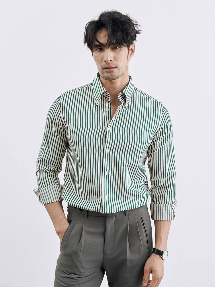 Men’s striped button-up shirt
Slim fit dress shirt for men
Casual business long-sleeve shirt
Modern formal shirt for men
Men’s office wear fashion