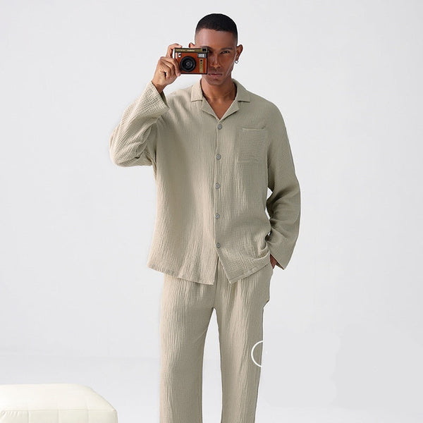 Men’s cotton pajama set
Soft loungewear for men
Breathable sleepwear for men
Relaxed fit pajamas
Lightweight men’s pajamas
Comfortable nightwear for men