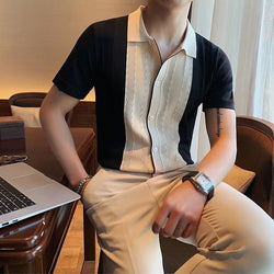 Cuban Collar Shirt

Men's Short Sleeve Shirt

Vintage Button-Up Shirt

Men's Knitted Polo

Summer Party Shirt

Casual Retro Shirt

Lightweight Vacation Shirt

Resort Wear for Men

Smart Casual Men's Shirt

Breathable Summer Shirt