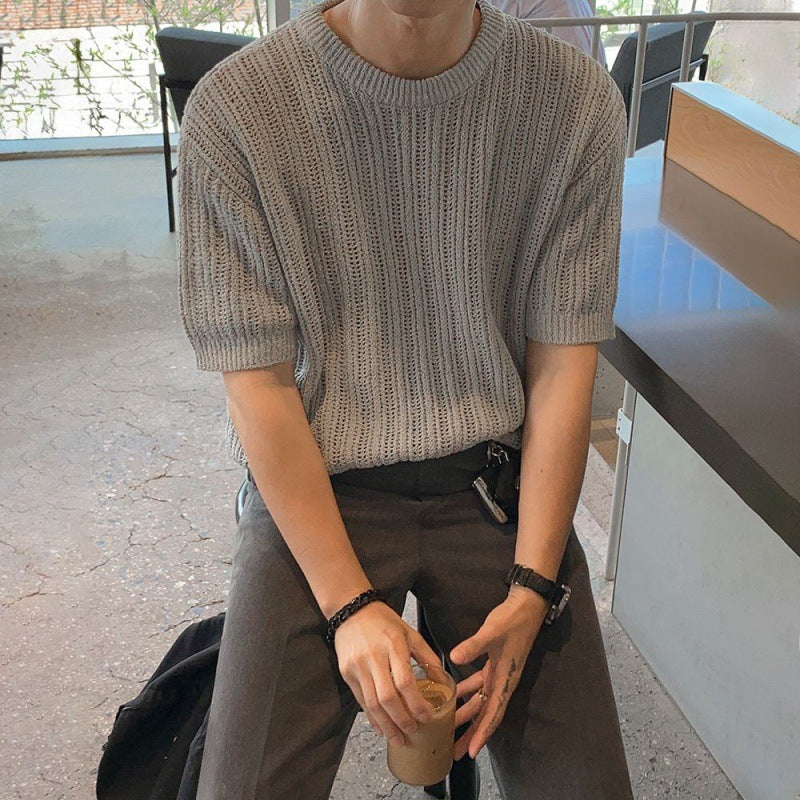Men's Knitted Ribbed T-Shirt,
Short Sleeve Knit Top,
Lightweight Knit Shirt,
Ribbed Summer Tee,
Casual Knitwear for Men,
Round Neck Knit Shirt,
Loose Fit T-Shirt for Men,
Breathable Summer Knitwear,
Minimalist Men's T-Shirt,
Relaxed Fit Knit Top,
Soft Textured Knit Tee,
Urban Style Knit T-Shirt,
Lightweight Ribbed Pullover,
Vintage-Inspired Knit Shirt,
Men's Fashion Knit Top,
Ribbed Texture Casual Tee,
Men's Summer Knitwear,
Stylish Knit T-Shirt,
Ribbed Knit Pullover Tee,