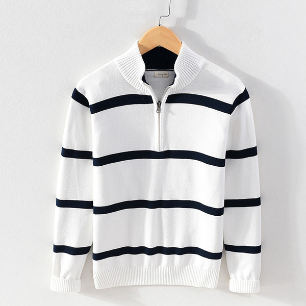 Turtleneck men’s casual striped sweater, old money mens sweater, old money mens clothing, old money fashion,
Men’s half zipper sweater,
Striped turtleneck sweater for men, Men’s casual half zipper sweater, Men’s striped pullover,
Casual men’s striped pullover, Men’s casual sweater with stripes, Men’s layered turtleneck sweater, Casual men’s turtleneck sweater
Comfortable striped sweater for men,
Half zip men’s turtleneck sweater,
