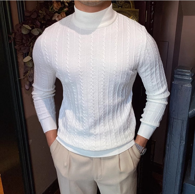 Men’s half turtleneck slim knitted sweater,
Slim fit knitted sweater for men,
Half turtleneck sweater for men,
Modern men’s slim sweater,
Stylish men’s knitwear,
Men’s casual slim turtleneck sweater,
Tailored men’s knit sweater,
Comfortable knit sweater for men,
Warm men’s turtleneck sweater,
Men’s versatile knitted sweater,
Classic slim fit turtleneck,
Sleek men’s knitwear,
Slim fit pullover for men,
Men’s stylish half turtleneck,