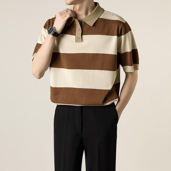 Striped Polo Shirt

Men's Summer Polo

Knitted Men's Shirt

Breathable Polo Shirt

Retro Polo Shirt

Smart Casual Men’s Wear

Business Casual Knit Polo

Short Sleeve Knit Shirt

Men's Trendy Tops

Polo Shirts for Men

