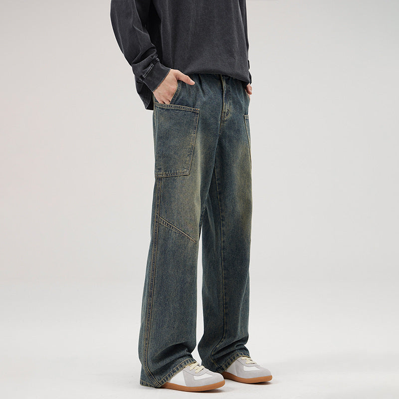 Men's retro jeans,
Multi-pocket workwear jeans,
Straight fit jeans,
Casual work trousers,
Men's denim jeans,
Retro work jeans,
Men's casual trousers,
Workwear jeans for men,
Stylish multi-pocket jeans,
Durable workwear jeans,
Straight-leg jeans,
Utility work jeans,
Men's multi-pocket denim,
Comfortable denim jeans,
Practical work trousers,
Men's work pants,
Fashionable men's jeans,
Rugged work jeans,
Men's casual workwear,
Men's everyday jeans,
Functional denim jeans,
Work trousers for men,
