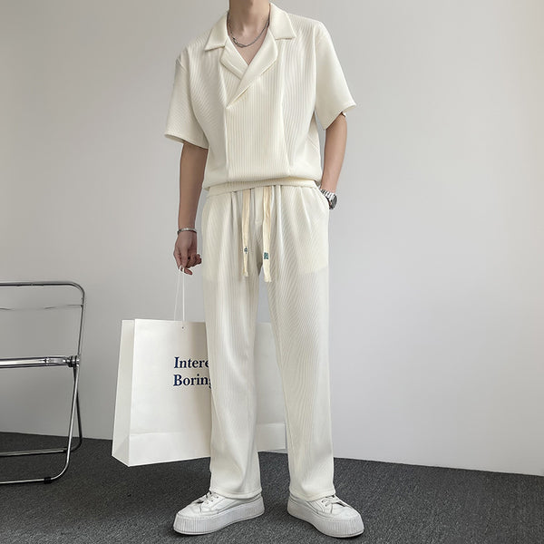 Men’s co-ord set
Ribbed knit two-piece outfit
Stylish men’s casual wear
Breathable summer outfit for men
Relaxed-fit men’s set
Soft knit fabric loungewear