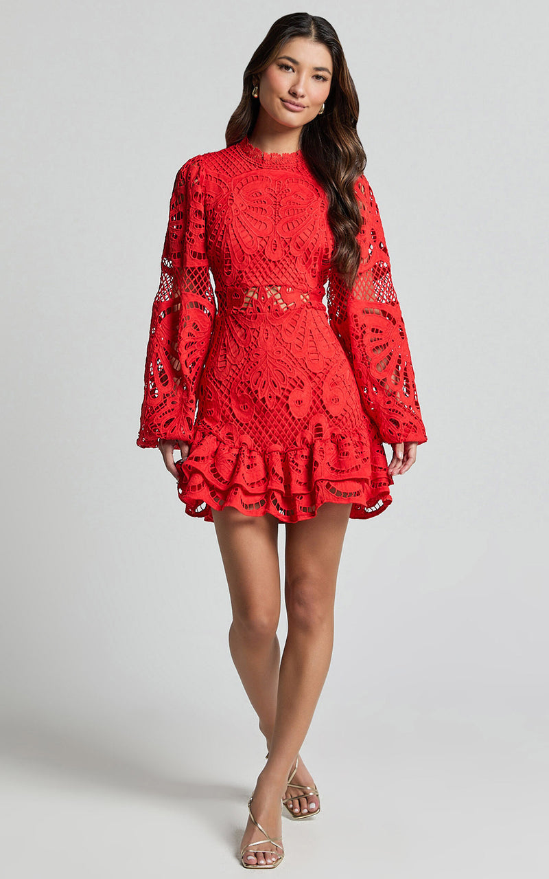 Vacation dress

Lace mini dress

Beach vacation outfit

Summer party dress

Ruffle dress
Vacation lace mini dress

Resort wear mini dress

Lightweight lace vacation dress

Cutout dress for tropical vacation

Long sleeve travel dress
