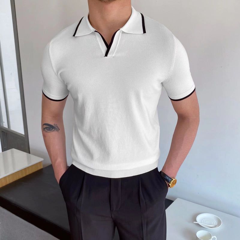 Slim fit polo shirt for men
Knitted short sleeve polo
Men's classic polo t-shirt
Business casual polo shirt
Trendy men’s fashion 2024