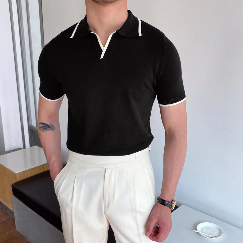 Slim fit polo shirt for men
Knitted short sleeve polo
Men's classic polo t-shirt
Business casual polo shirt
Trendy men’s fashion 2024