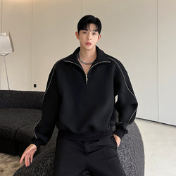 Men’s air layer sweater,
Contrast color stitching sweater,
Mosaic stand collar sweater,
Stylish men’s stand collar sweater,
Men’s lightweight sweater,
Unique color contrast sweater,
Men’s trendy mosaic sweater, Casual men’s sweater, Versatile men's knitwear,
Fashion-forward stand collar sweater,
Men’s color-blocking sweater,
Stand collar design sweater,