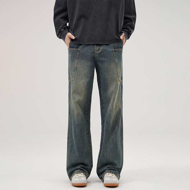 Men's retro jeans,
Multi-pocket workwear jeans,
Straight fit jeans,
Casual work trousers,
Men's denim jeans,
Retro work jeans,
Men's casual trousers,
Workwear jeans for men,
Stylish multi-pocket jeans,
Durable workwear jeans,
Straight-leg jeans,
Utility work jeans,
Men's multi-pocket denim,
Comfortable denim jeans,
Practical work trousers,
Men's work pants,
Fashionable men's jeans,
Rugged work jeans,
Men's casual workwear,
Men's everyday jeans,
Functional denim jeans,
Work trousers for men,