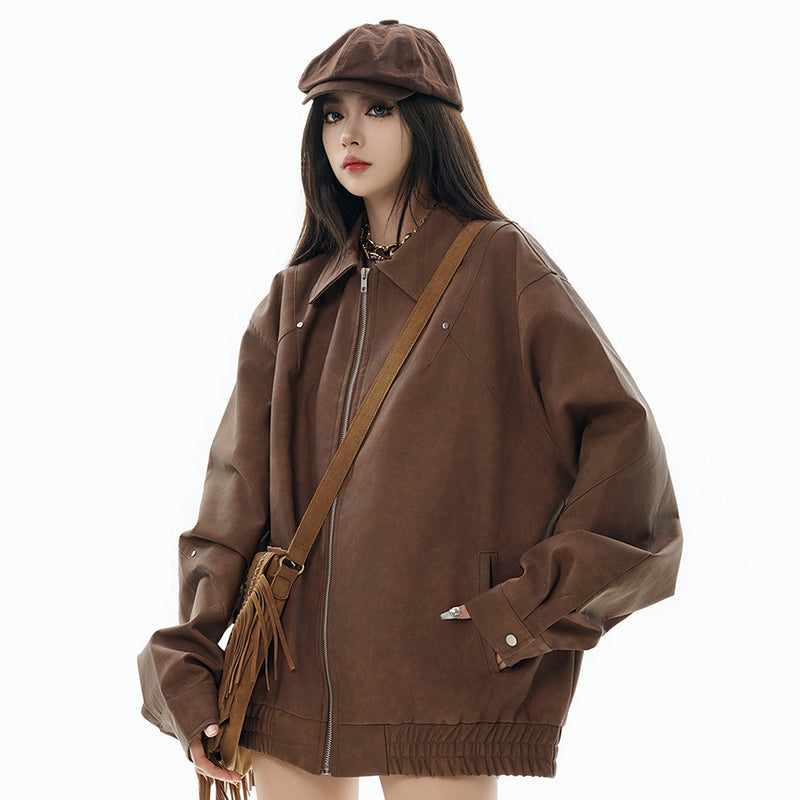 Women's polo collar leather jacket,
Old money fashion,
Casual leather jacket,
Polo collar design,
Unisex leather jacket,
Timeless leather jacket,
Men's leather jacket,
Classic leather jacket,
Sophisticated leather jacket,
Casual men's jacket,
Leather outerwear,
Semi-formal jacket,
Effortless elegance jacket,
Stylish leather jacket,
Durable leather jacket,
Unisex fashion jacket,
Versatile jacket,
High-quality leather jacket,
Polo collar jacket for men,