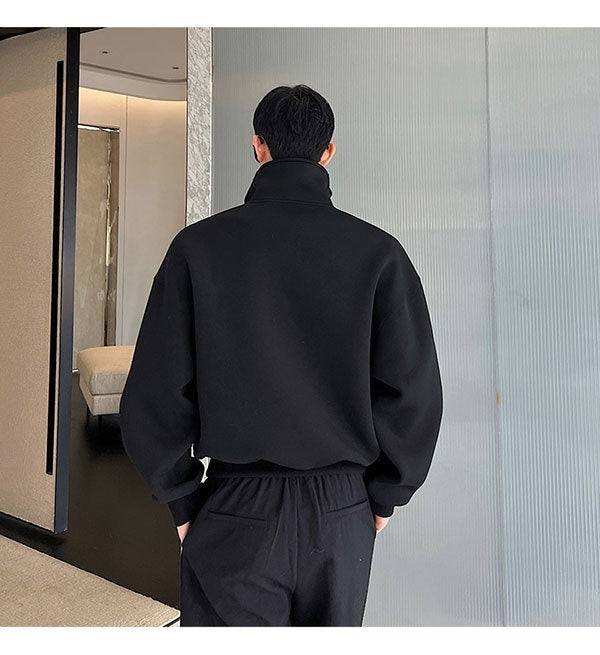 Men’s air layer sweater,
Contrast color stitching sweater,
Mosaic stand collar sweater,
Stylish men’s stand collar sweater,
Men’s lightweight sweater,
Unique color contrast sweater,
Men’s trendy mosaic sweater, Casual men’s sweater, Versatile men's knitwear,
Fashion-forward stand collar sweater,
Men’s color-blocking sweater,
Stand collar design sweater,