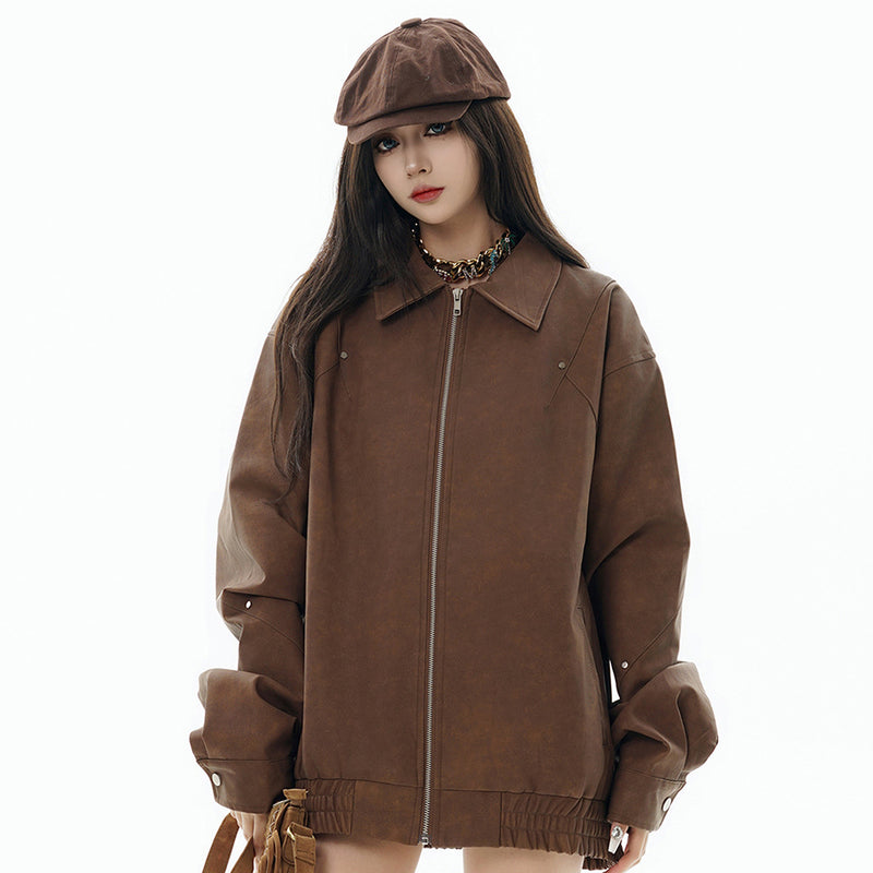Women's polo collar leather jacket,
Old money fashion,
Casual leather jacket,
Polo collar design,
Unisex leather jacket,
Timeless leather jacket,
Men's leather jacket,
Classic leather jacket,
Sophisticated leather jacket,
Casual men's jacket,
Leather outerwear,
Semi-formal jacket,
Effortless elegance jacket,
Stylish leather jacket,
Durable leather jacket,
Unisex fashion jacket,
Versatile jacket,
High-quality leather jacket,
Polo collar jacket for men,