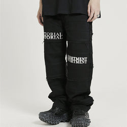 Men's jeans, Distressed jeans,
Cargo pants,
Layered jeans, urban jeans, men's cargo pants, straight-leg jeans, distressed look, street style,
Hip-hop style,
Straight-leg jeans,
Urban fashion,
Casual wear,
Streetwear,
Fashionable jeans,
Trendy cargo jeans,
Comfortable fit,
Rugged denim,
Versatile pants,
Music festival outfit,
Street style,
Relaxed fit jeans,