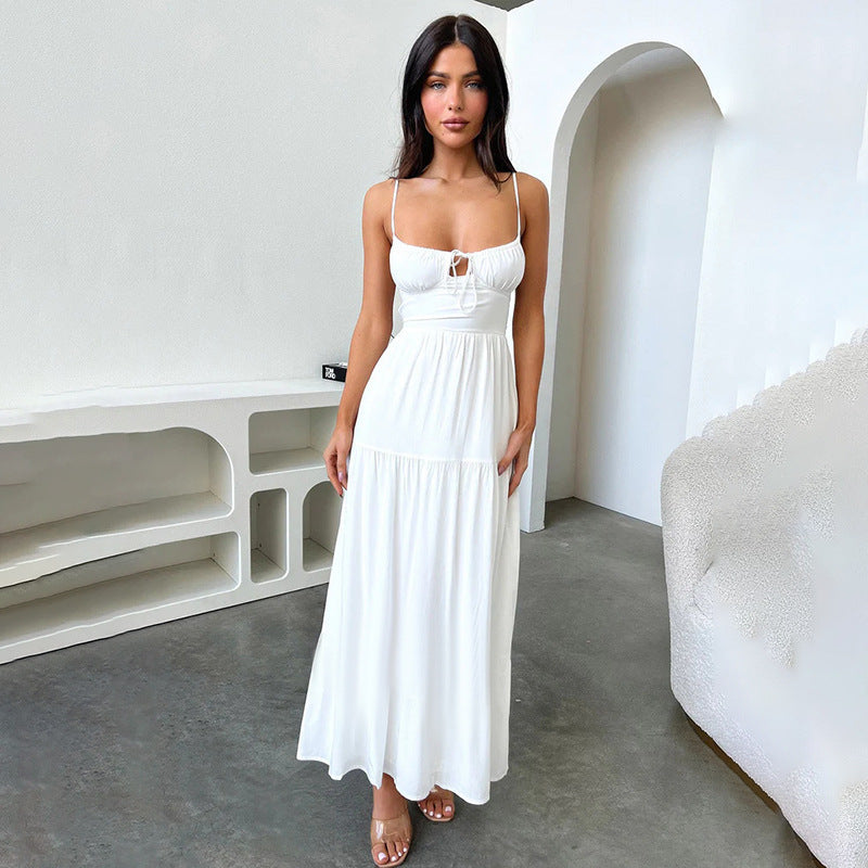minimalist summer dress

tiered white dress

sleeveless flowy maxi

vacation outfit for women

feminine long dress

resort wear white maxi

flattering maxi dress with straps
white summer maxi dress

flowy beach dress

women’s boho dress