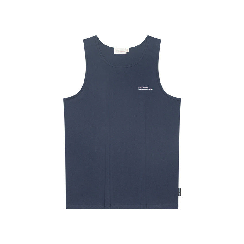 Túnica minimalista sin mangas: ropa urbana informal de gran tamaño