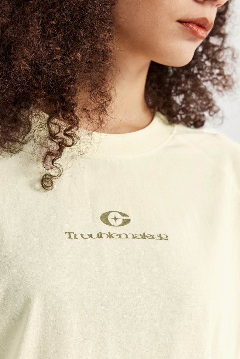 Unisex Oversized Streetwear T-Shirt – Trendy Contrast Panel Loose Fit Tee