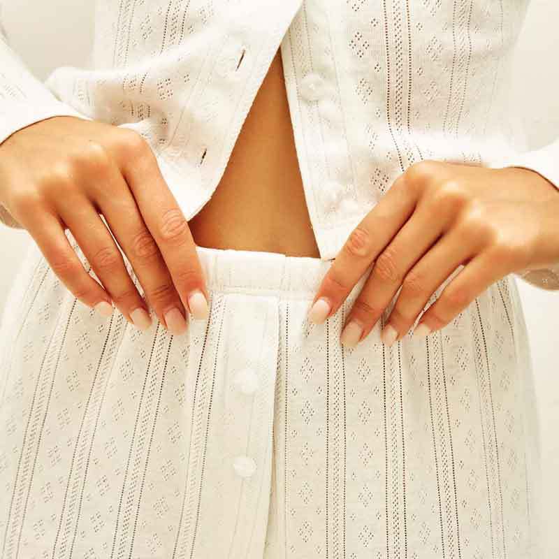 Ensemble deux pièces en tricot côtelé – Tenue assortie douce et élégante