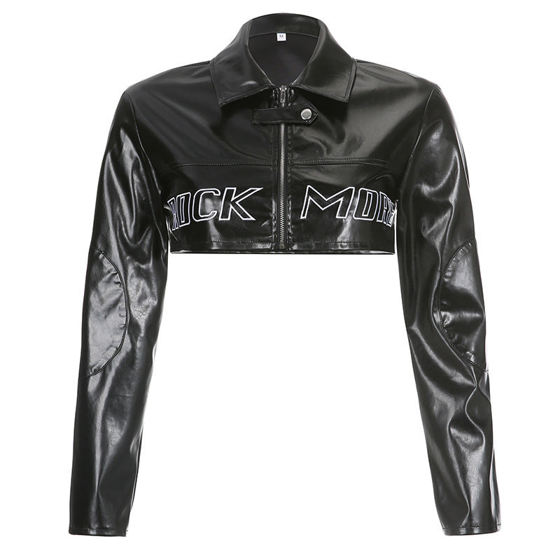 cropped jackets
faux leather jackets
edgy outerwear
statement jackets
bold jackets
fashion jackets
trendy jackets
clubwear jackets
party jackets
daring outerwear