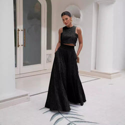 two-piece set
Crop top and maxi skirt
Elegant summer outfit
Eyelet lace dress set
Wedding guest outfit
Vacation fashion dressVacation dress for women
Beach getaway outfit
Summer resort wear
Tropical vacation dress
Maxi skirt and crop top set