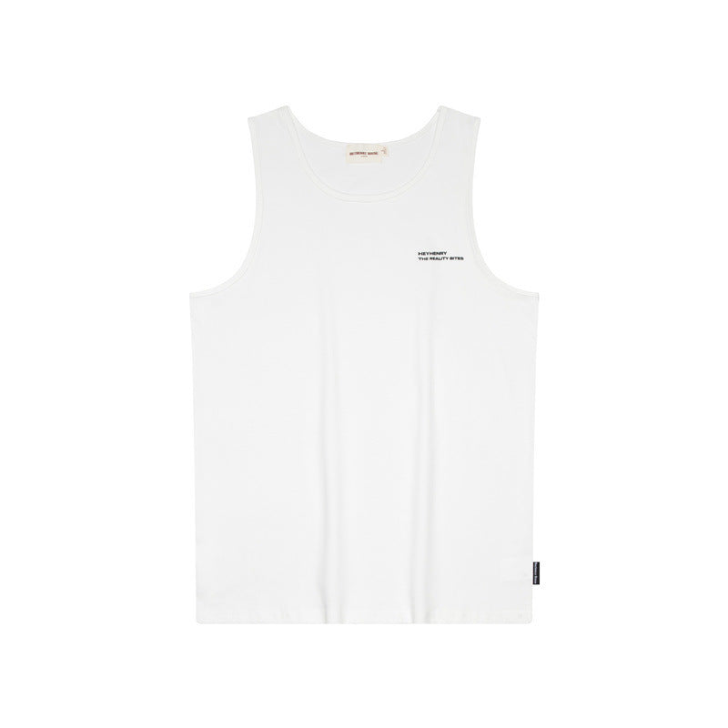 Túnica minimalista sin mangas: ropa urbana informal de gran tamaño