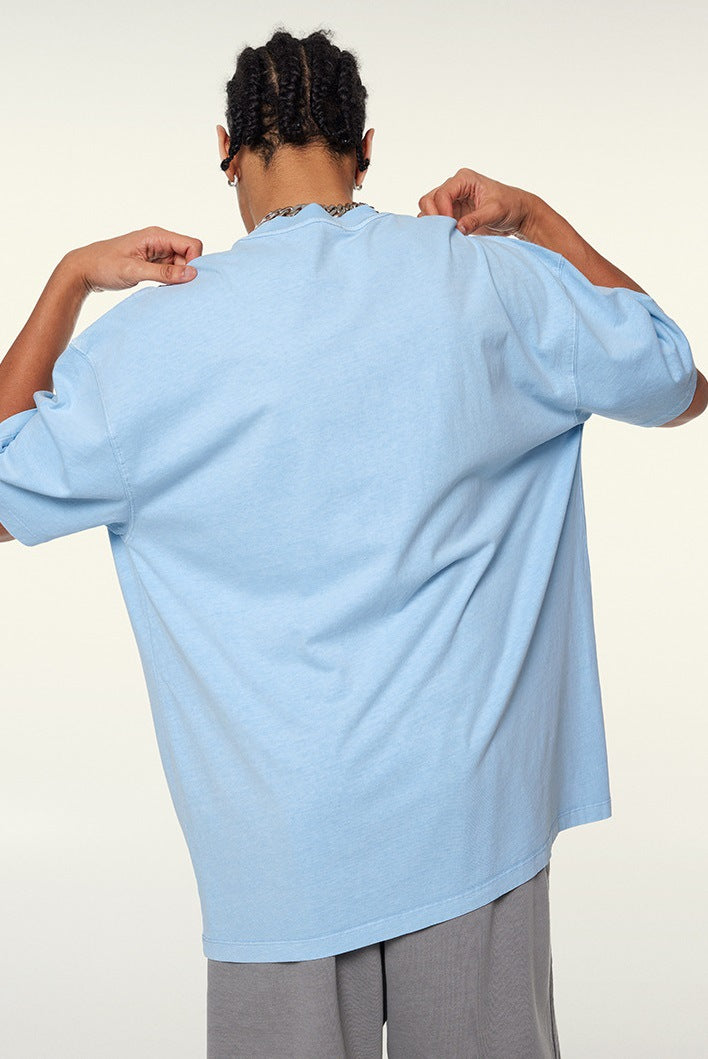 Men’s Oversized Minimalist T-Shirt – Loose-Fit Casual Streetwear Tee