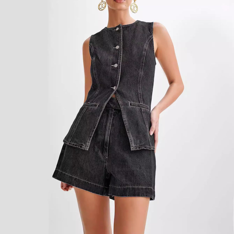 denim set
jean set
casual two piece
denim shorts set
short denim set
stylish outfit
comfortable denim co-ord
everyday denim outfit
trendy denim co-ord set
fashionable denim top and shorts