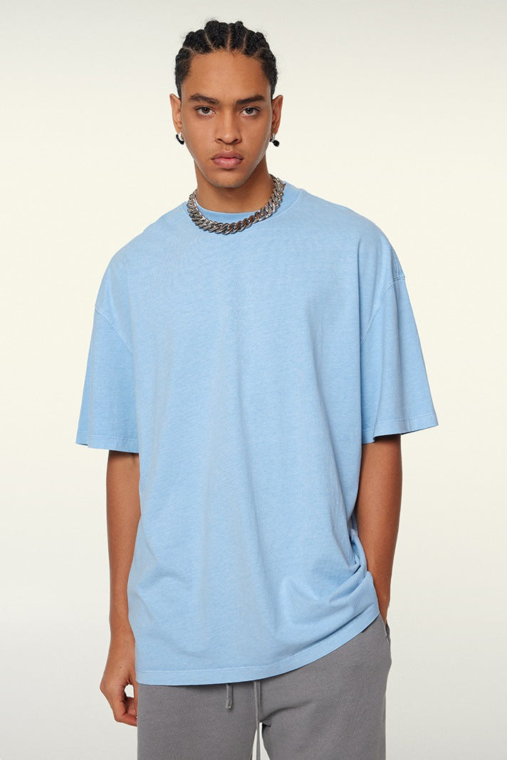 Men’s Oversized Minimalist T-Shirt – Loose-Fit Casual Streetwear Tee