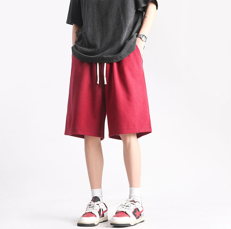 Side-Pleated Versatile Loose Track Shorts – Stylish & Comfortable for Any Activity