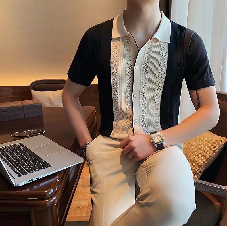 Knitted men's party shirt

Casual clubwear for men