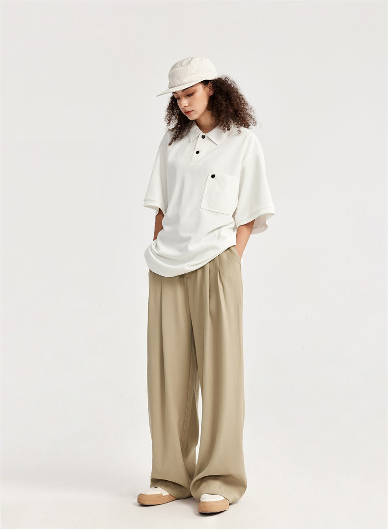  unisex trousers, relaxed fit trousers, wide-leg pants, minimalist aesthetic, oversized silhouette, luxury fashion, high-quality fabric, old money style, refined style, timeless trousers, upscale leisure, flowy pants, elastic waistband, classic trousers, effortless vibe, comfortable chic, streetwear trousers, pleated pants, casual luxury, versatile unisex fashion, statement pants, upscale casual, refined trousers, classic oversized,