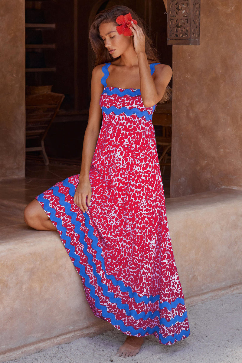 floral maxi sundress
printed maxi sundress
summer sundress
beach sundress
vacation dress
long sundress
sleeveless sundress
bohemian sundress
floral print rickrack maxi sundress
sleeveless floral vacation dress
summer floral sundress
rickrack trim floral sundress