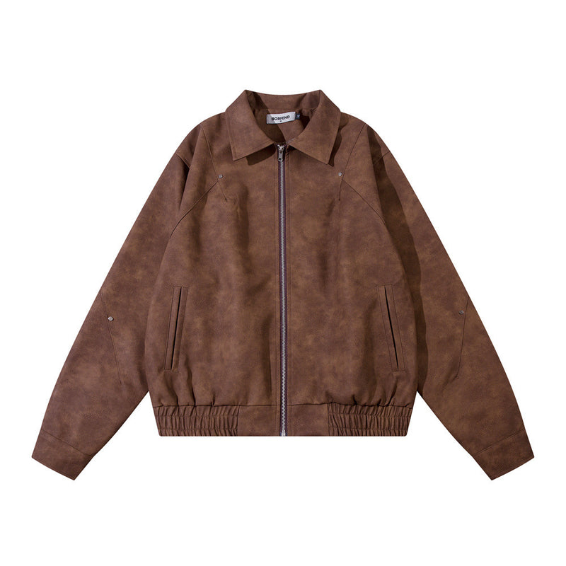 Men's polo collar leather jacket,
Old money fashion,
Casual leather jacket,
Polo collar design,
Unisex leather jacket,
Timeless leather jacket,
Men's leather jacket,
Classic leather jacket,
Sophisticated leather jacket,
Casual men's jacket,
Leather outerwear,
Semi-formal jacket,
Effortless elegance jacket,
Stylish leather jacket,
Durable leather jacket,
Unisex fashion jacket,
Versatile jacket,
High-quality leather jacket,
Polo collar jacket for men,