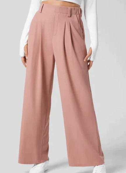 formal trousers
sophisticated pants
professional pants
elegant trousers
structured pants
work pants
pleated wide leg pants
high waisted pleated trousers
wide leg dress pants