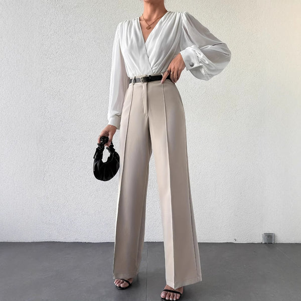 wide leg trousers
tailored pants
high waisted pants
formal trousers
professional pants
elegant pants
office wear wide leg pants
sophisticated wide leg trousers
structured wide leg pants
classic wide leg trousers